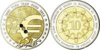 Netherlands Medal 10 ans de l'Euro, Politics, Society, War -