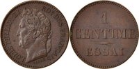 France 1 Centime Coin, Bronze, Gadoury:80 -