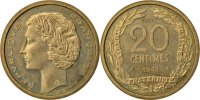 France 20 Centimes Coin, Aluminium-Bronze, KM:E106 -