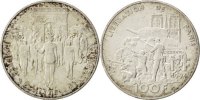 France 100 Francs Coin, Libération de Paris, Silver -