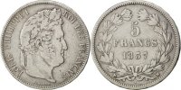 France 5 Francs 1837 MA Coin, Louis-Philippe, Marseille, Silver S+ 103.25 £  +  4.30 £ shipping