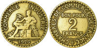 France 2 Francs Coin, Chambre de commerce, Paris -