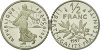 France 1/2 Franc Coin, Semeuse, Paris, BE, Nickel, KM:931.2 -