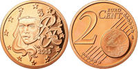 France 2 Euro Cent BE, Copper Plated Steel, KM:1283 -