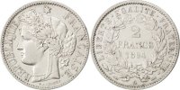 France 2 Francs Coin, Cérès, Paris, Silver, KM:817.1 -