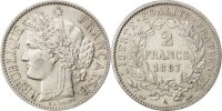 France 2 Francs Coin, Cérès, Paris, Silver, KM:817.1 -