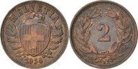 Switzerland 2 Rappen Coin, Bern, Bronze, KM:4.2a -