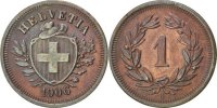 Switzerland Rappen Coin, Bern, Bronze, KM:3.2 -