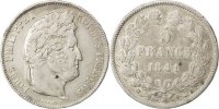 France 5 Francs 1841 BB Coin, Louis-Philippe, Strasbourg, Silver S+ 57.22 £  +  4.30 £ shipping