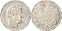 France 5 Francs Coin, Louis-Philippe, Bordeaux, Silver -