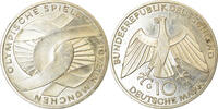 GERMANY - FEDERAL REPUBLIC 10 Mark Coin, Karlsruhe, Silver -