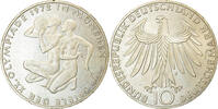 GERMANY - FEDERAL REPUBLIC 10 Mark Coin, Hamburg, Silver -