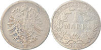 GERMANY - EMPIRE Mark Coin, Wilhelm I, Muldenhütten, Silver -