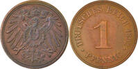 GERMANY - EMPIRE Pfennig Coin, Wilhelm II, Stuttgart, Copper -