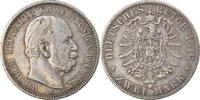 German States 2 Mark Coin, PRUSSIA, Wilhelm I, Cleves -