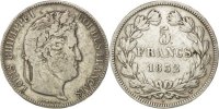 France 5 Francs Coin, Louis-Philippe, Nantes, Silver -