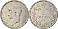 Belgium 5 Francs, 5 Frank Coin, Nickel, KM:97.1 -