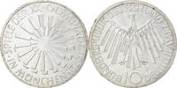 GERMANY - FEDERAL REPUBLIC 10 Mark Coin, Hamburg, Silver -