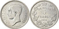 Belgium 5 Francs, 5 Frank Coin, Nickel, KM:97.1 -
