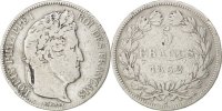 France 5 Francs Coin, Louis-Philippe, Bordeaux, Silver -