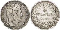 France 5 Francs 1834 W Coin, Louis-Philippe, Lille, Silver S+ 31.19 £  +  4.30 £ shipping