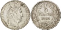 France 5 Francs Coin, Louis-Philippe, Lille, Silver -