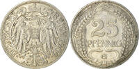 GERMANY - EMPIRE 25 Pfennig Coin, Wilhelm II, Karlsruhe -