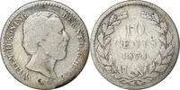 Netherlands 10 Cents Coin, William III, Silver, KM:80 -