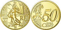 France 50 Euro Cent Proof, Brass, KM:1287 -