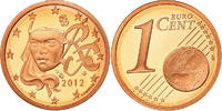 France Euro Cent Proof, Copper Plated Steel, KM:1282 -