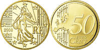 France 50 Euro Cent Proof, Brass, KM:1412 -