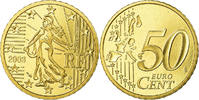 France 50 Euro Cent Proof, Brass, KM:1287 -