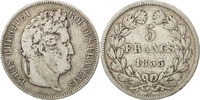 France 5 Francs Coin, Louis-Philippe, Toulouse, Silver -
