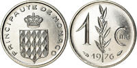 Monaco Centime Coin, Rainier III, Stainless Steel, KM:155 -