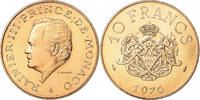Monaco 10 Francs Coin, Rainier III, Copper-Nickel-Aluminum -