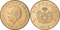 Monaco 10 Francs Coin, Rainier III, Copper-Nickel-Aluminum -