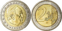 Monaco 2 Euro Bi-Metallic, KM:174 -