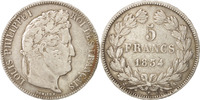 France 5 Francs 1834 A Coin, Louis-Philippe, Paris, Silver S+ 36.40 £  +  4.30 £ shipping