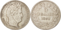France 5 Francs Coin, Louis-Philippe, Lille, Silver -