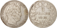 France 5 Francs Coin, Louis-Philippe, Bordeaux, Silver -