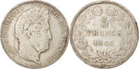 France 5 Francs Coin, Louis-Philippe, Bordeaux, Silver -
