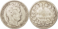 France 5 Francs Coin, Louis-Philippe, Strasbourg, Silver -