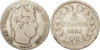 France 5 Francs Coin, Louis-Philippe, Marseille, Silver -