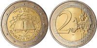 France 2 Euro Traité de Rome 50 ans, Bi-Metallic, KM:1460 -