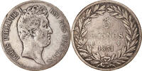 France 5 Francs Coin, Louis-Philippe, Limoges, Silver -