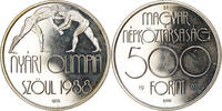 Hungary 500 Forint, Otszaz Coin, Silver, KM:660 -