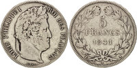 France 5 Francs Coin, Louis-Philippe, Paris, Silver -