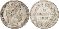 France 5 Francs Coin, Louis-Philippe, Rouen, Silver -