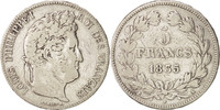 France 5 Francs Coin, Louis-Philippe, Paris, Silver -