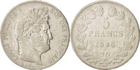 France 5 Francs Coin, Louis-Philippe, Lille, Silver -